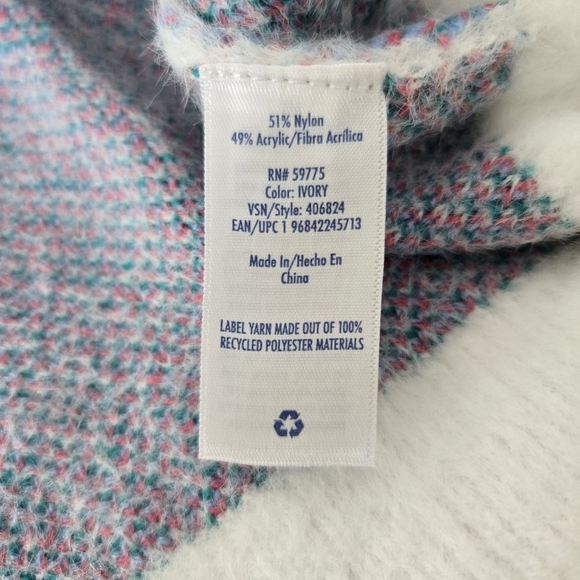 Limited Too Girls Eyelash Sweater. Color: Ivory. Size Large (12-14). New. - Picture 8 of 9